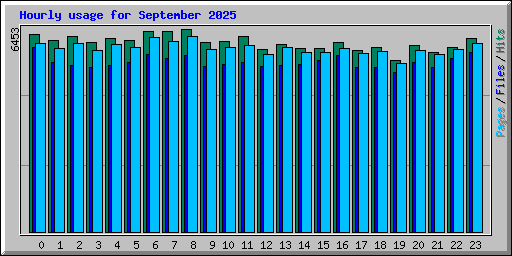 Hourly usage for September 2025