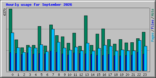 Hourly usage for September 2026